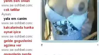 استمناء مراهقة تركية على الكاميرا ونفث السوائل