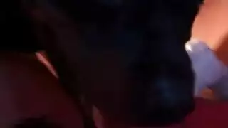 وضعية الكلب المتوحشة: شقراء تركبها وحش